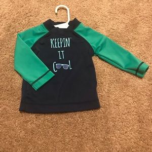 Gymboree swim shirt 6-12m